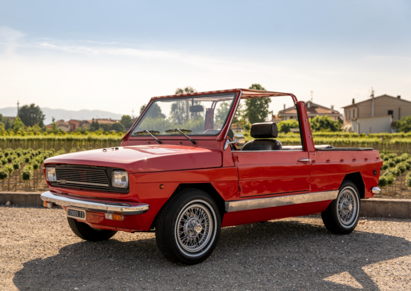 Illustration for article titled This Fiat-Based Beach Car Is A Tiny Box Of Joy